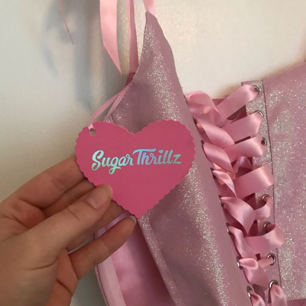 Sugar Thrillz sparkle corset top